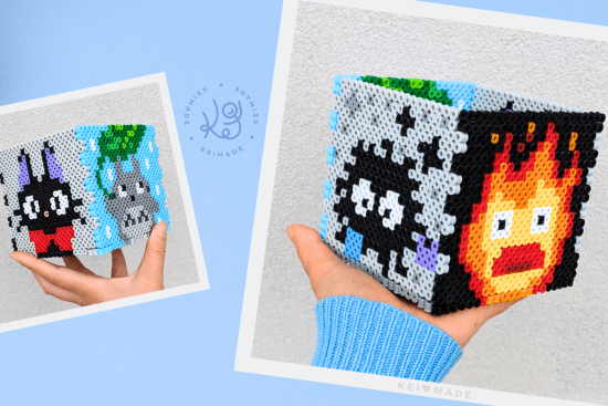 Ghibli & Totoro Perler Box Pattern