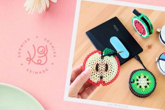 Download pattern to make DIY perler bead cable organiser