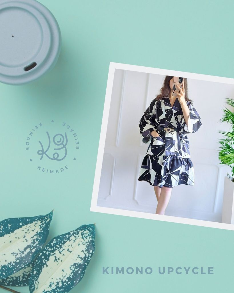 Upcycling a Yukata to make a Wrap Dress
