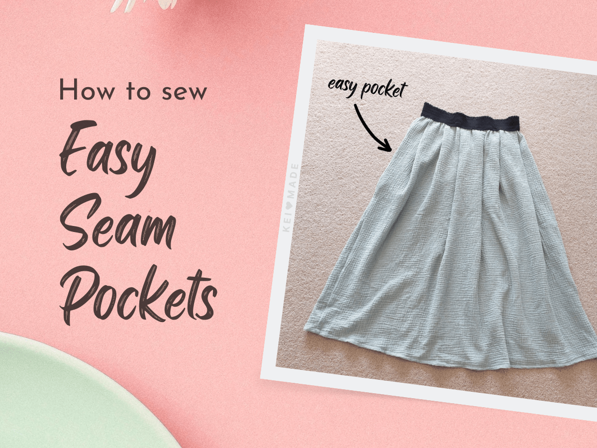 Easiest way to Sew Seam Pockets (for absolute beginners)