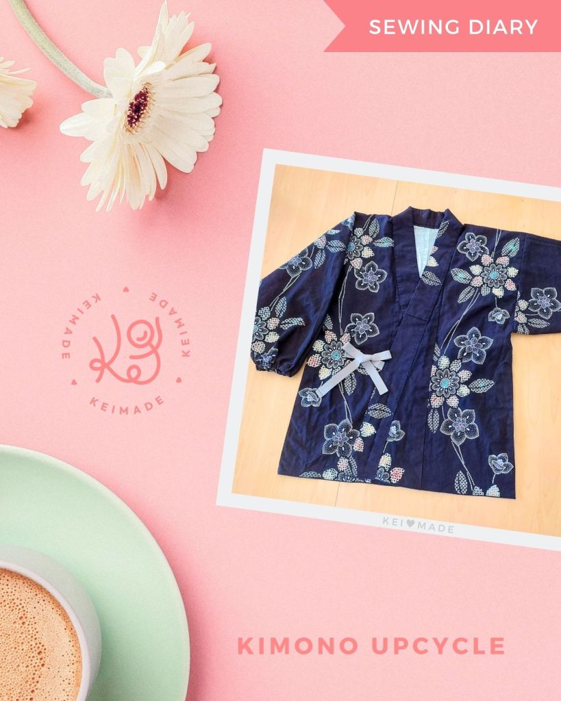 Making a Japanese apron from a kimono – Step by step