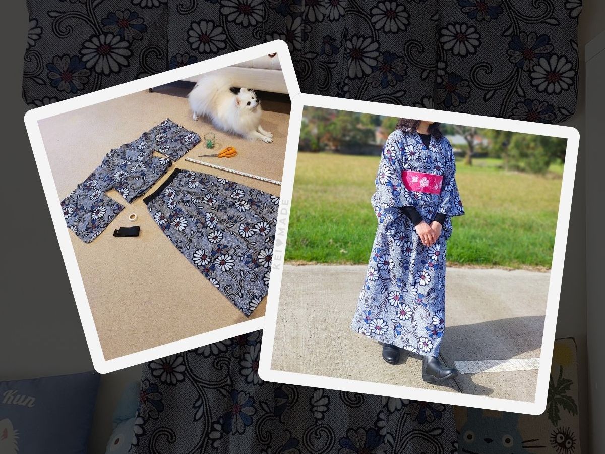【浴衣リメイク】二部式浴衣を作ってみたよ