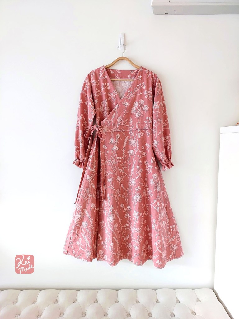 A flattering but modest wrap dress, DIW sewing