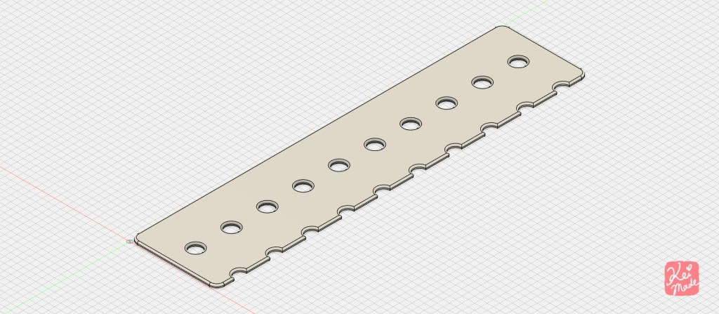 Thread sample card 3d model for printing