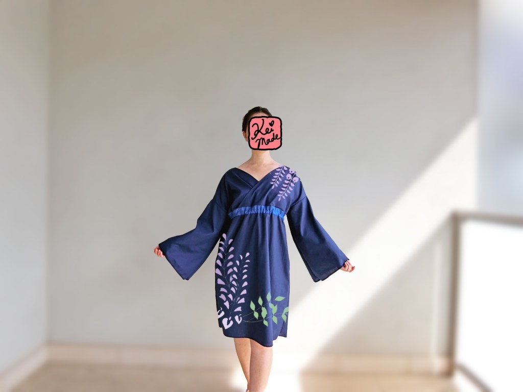 DIY kimono dress with HTV mockup