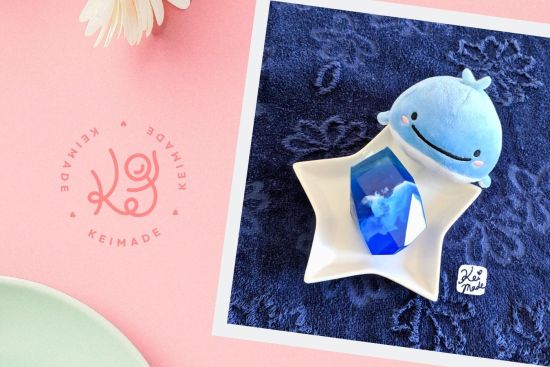 How to make blue gemstone crystal soap
