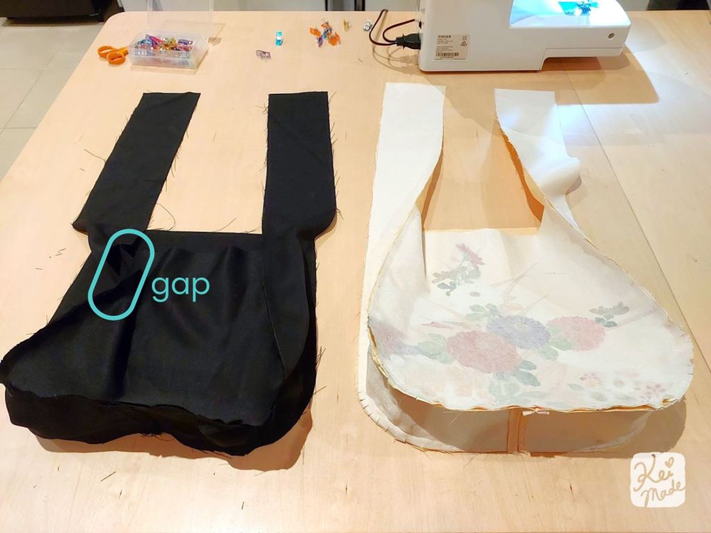 How to sew a shoulder bag from a kimono