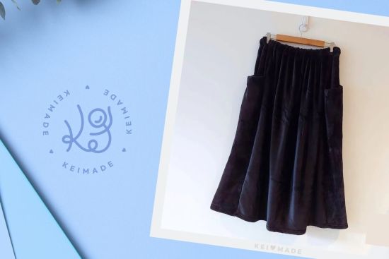 How to sew a maxi skirt with easy external pockets, with pattern