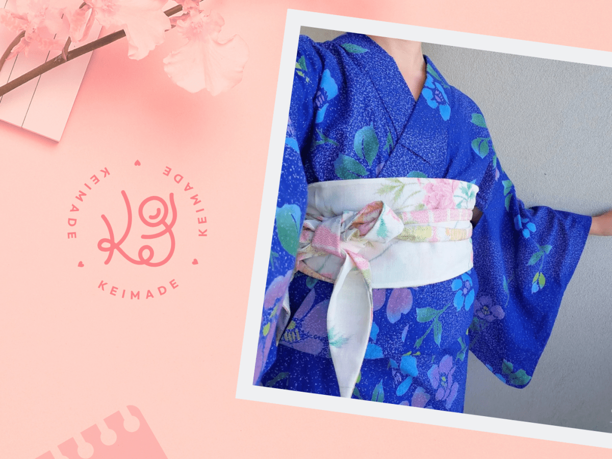 Making a Reversible Sash Belt from Vintage Kimonos