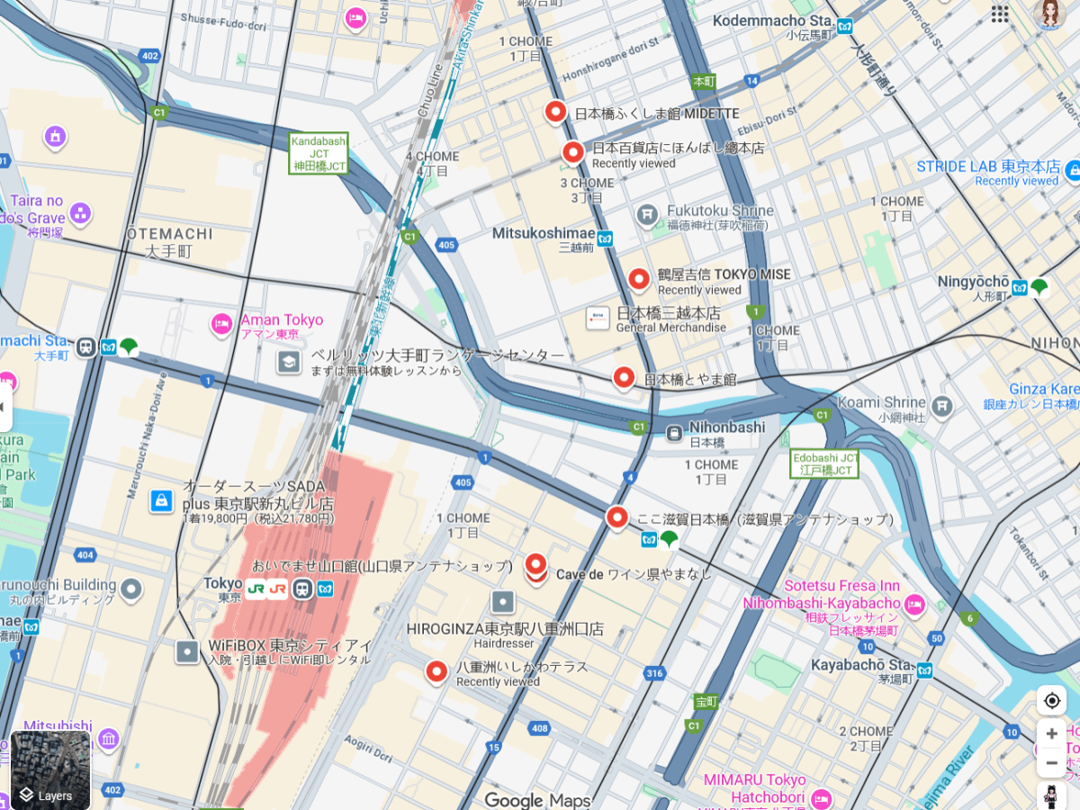🥉 Nihonbashi Walking Guide – Prefecture Hopping in Tokyo