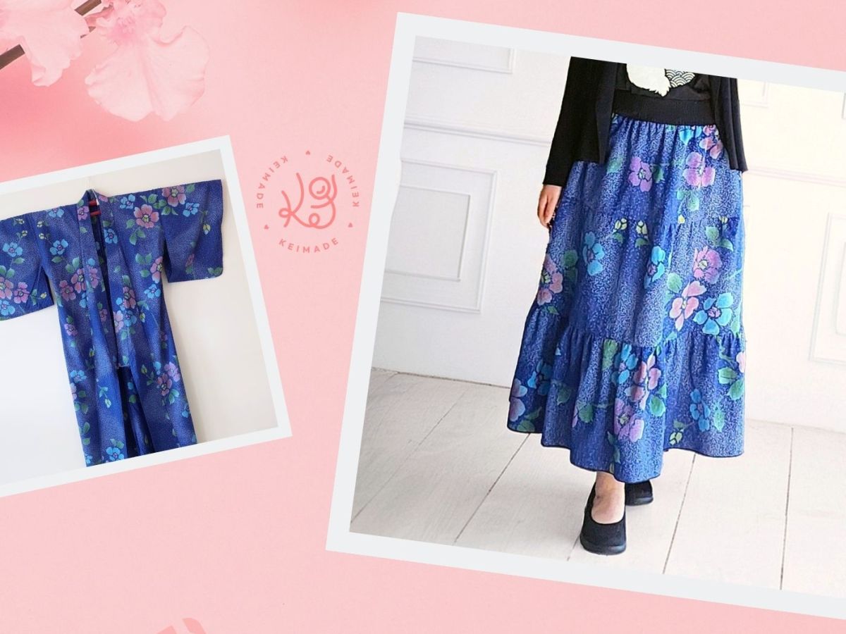 Upcycling a Summer Kimono into a Tiered Skirt: DIY Guide